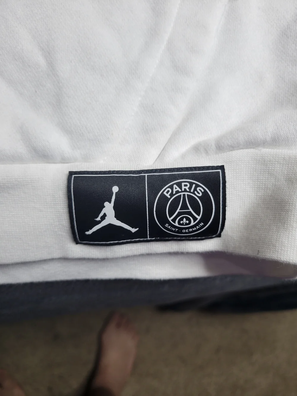 Jordan x PSG White 'Paris' Pullover Hoodie